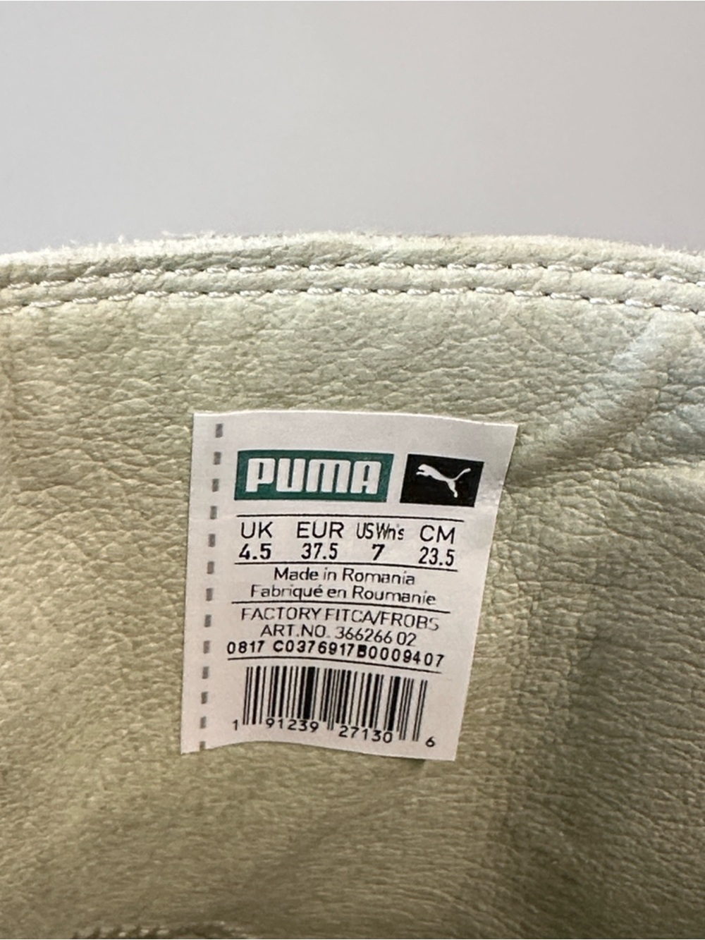 Puma Fenty by Rhianna Chelsea White Combat Boots Size 7 Punk - Picture 13 of 14
